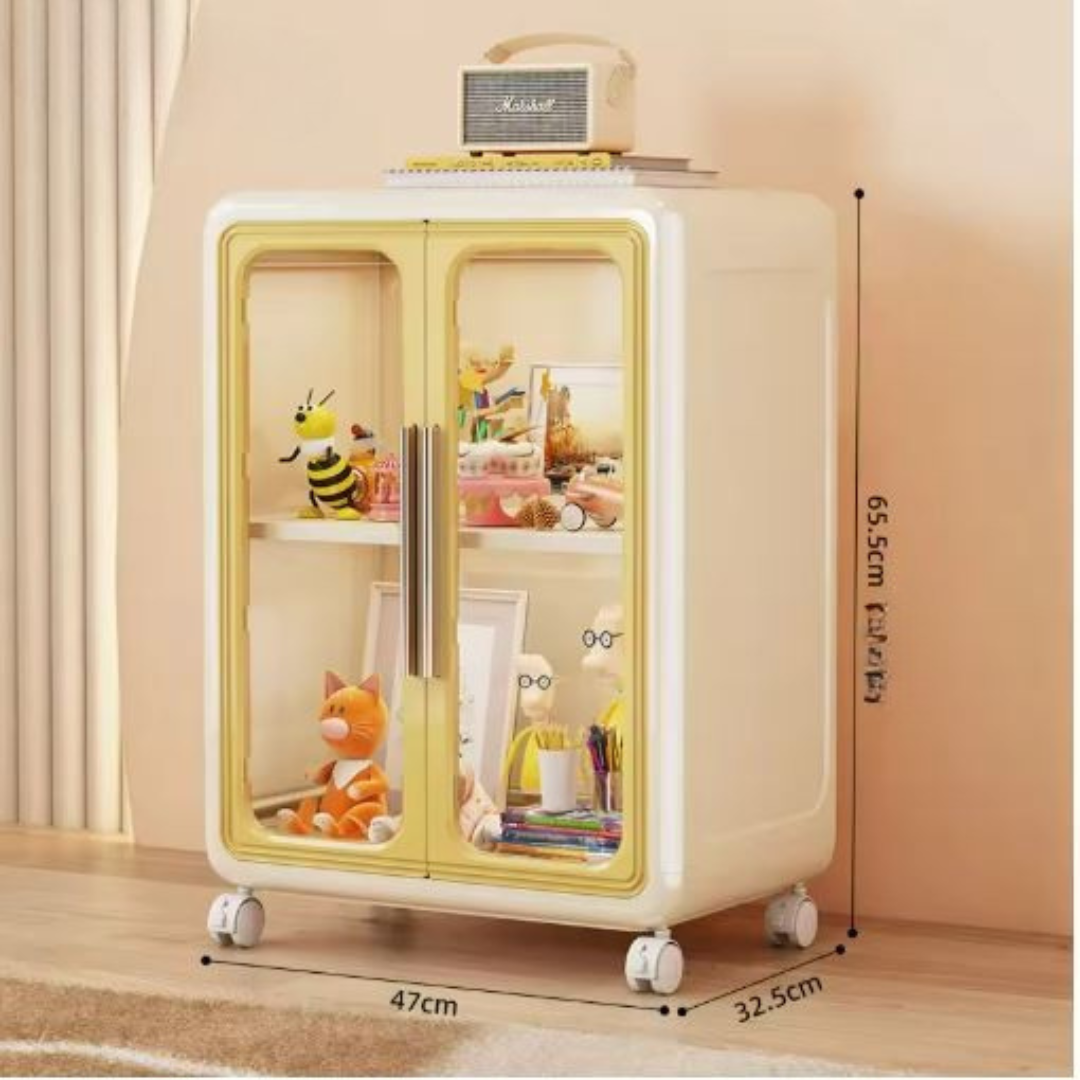 TidyMax™ | Multifunctional Storage Cabinet – Colorful Design with Shelves for Organizing Toys and Books