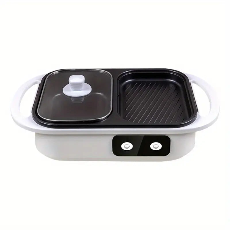 Solena™ | Electric Hot Pot & Grill – 1300W, Compact Design, Perfect for Shabu Shabu & BBQ