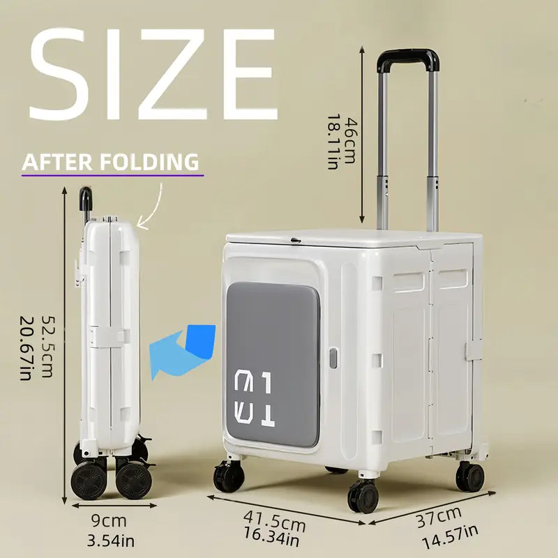 Veloria™ | Collapsible Utility Cart with Table, Ideal for Outdoors and Camping