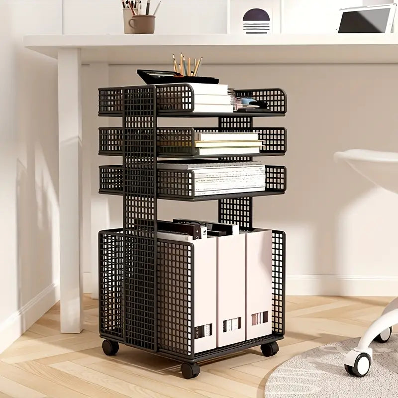 Shelvora™ | Multi-Purpose Mobile Shelf – Office, Home & Kitchen