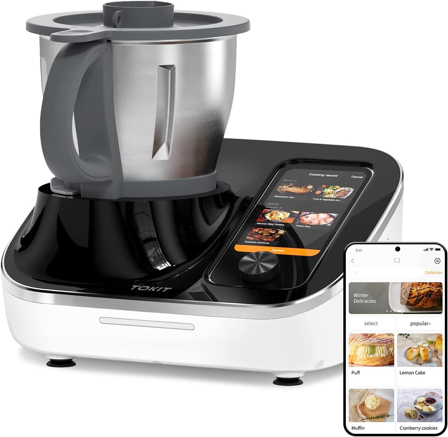 Cozina™ | All-in-1 Smart Food Processor, 21 Functions & 7" Touchscreen with Guided Recipes