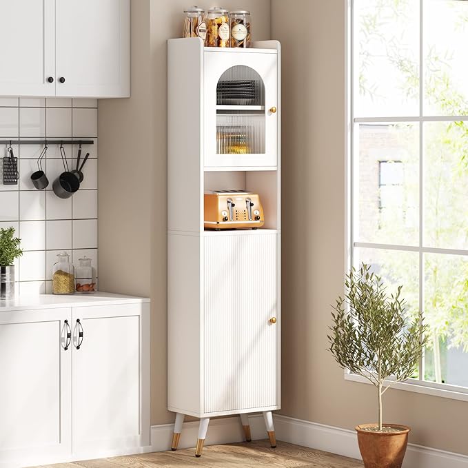 Orvessa™ | Space-Saving White Bathroom Cabinet – Heavy-Duty, Safe & Stylish Storage