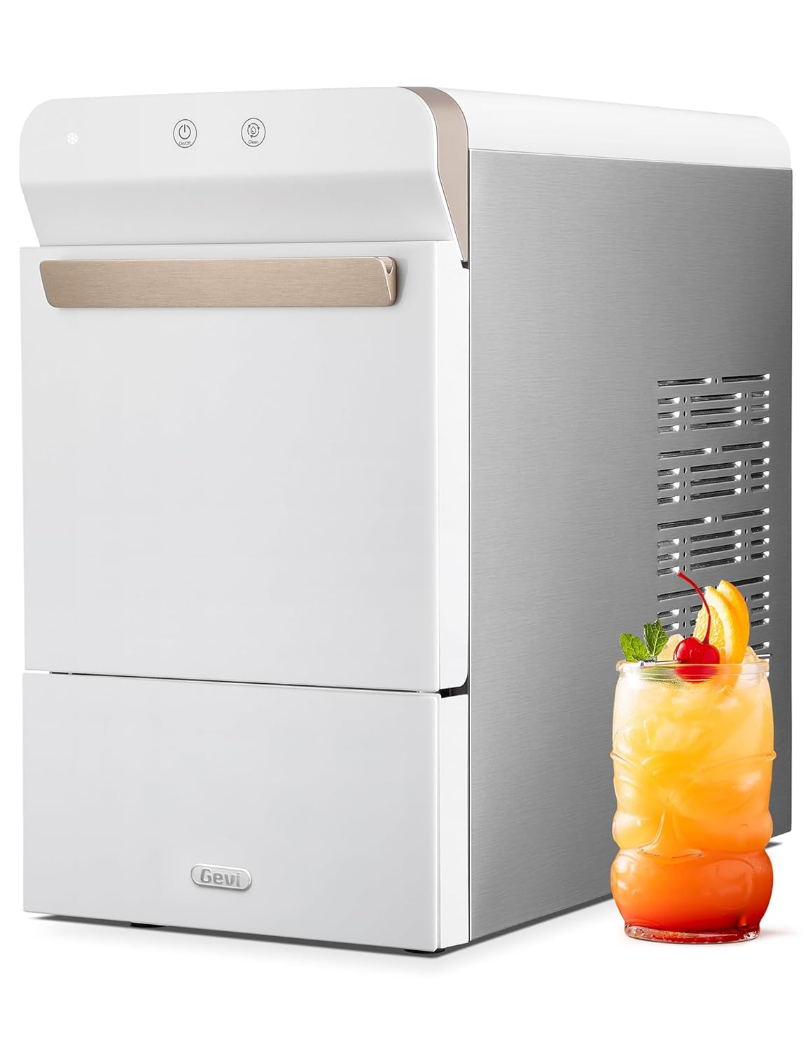 Cubrix™ | Nugget Ice Maker – Compact White, Energy-Efficient Kitchen Appliance
