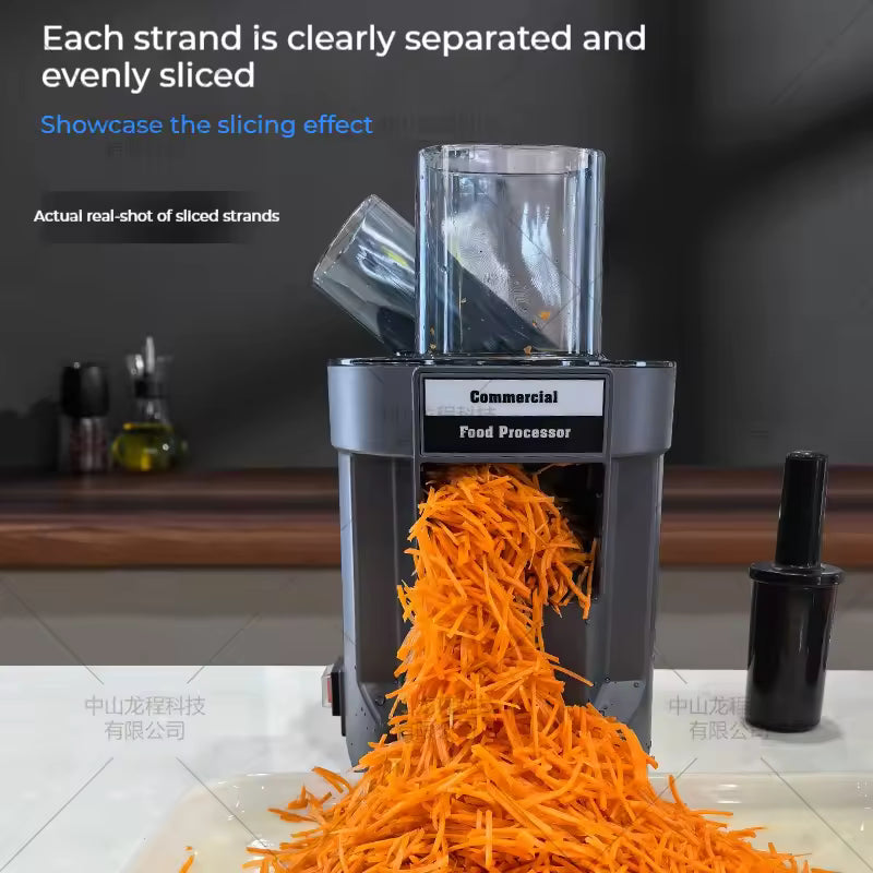 Chiella™ | 3-in-1 Vegetable Processor – Electric Chopping, Slicing and Grating
