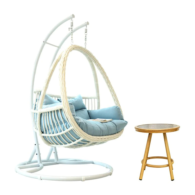 Lazora™ | Rattan Hanging Basket Chair – Indoor & Outdoor Swing with Cozy Cradle Design