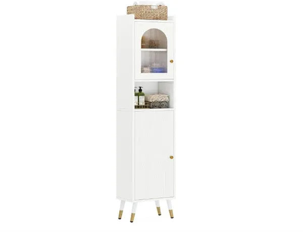 Orvessa™ | Space-Saving White Bathroom Cabinet – Heavy-Duty, Safe & Stylish Storage